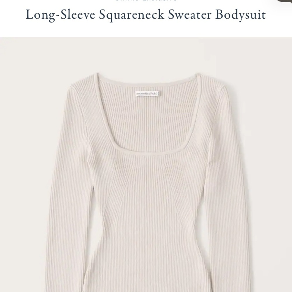 Abercrombie Squareneck Sweater Bodysuit
